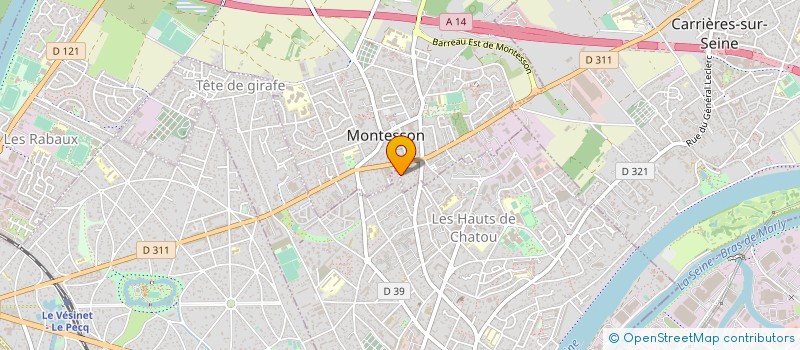 localisation de l'entreprise MONSIEUR FRANCK FLEURDORGE à MONTESSON