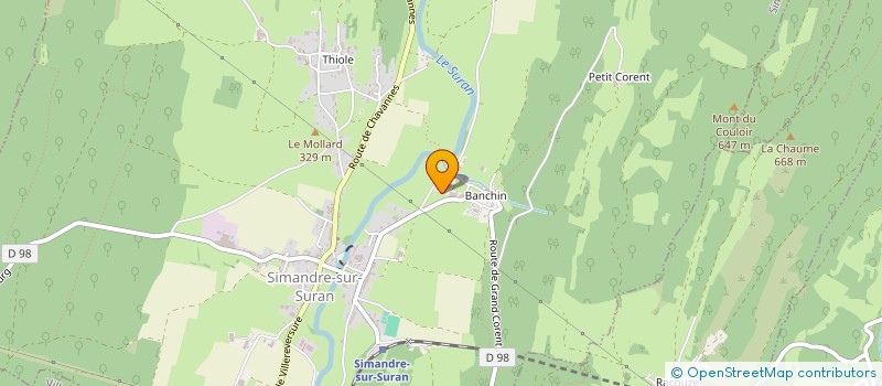 localisation de l'entreprise MONSIEUR FRANCK FOLLIAT  SIMANDRE-SUR-SURAN