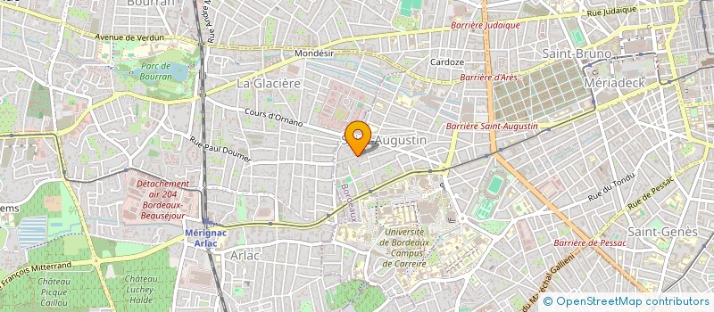 localisation de l'entreprise MONSIEUR FRANCK FONVILLIA  BORDEAUX