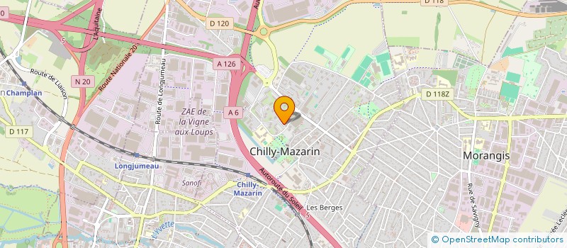 localisation de l'entreprise MONSIEUR FRANCK FORESTIER  CHILLY-MAZARIN