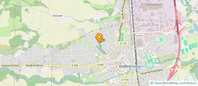 localisation de l'entreprise MONSIEUR FRANCK FOURNET FAYARD  ISSOIRE