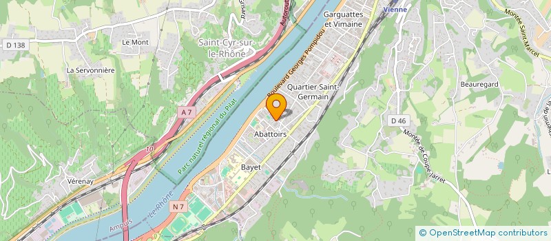 localisation de l'entreprise MONSIEUR FRANCK FOURNIER à VIENNE