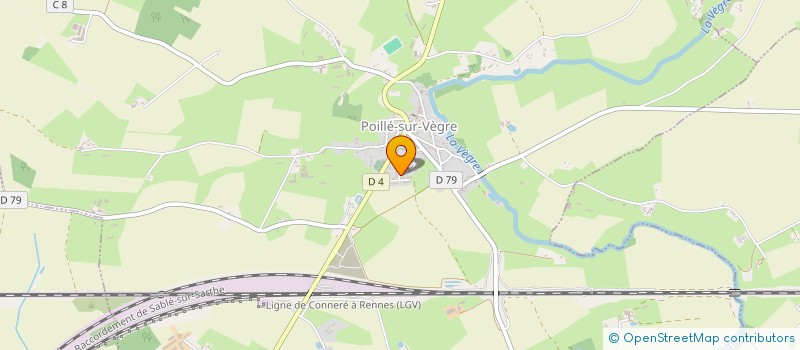 localisation de l'entreprise MONSIEUR FRANCK FRAQUET  POILLE-SUR-VEGRE