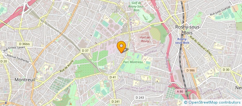 localisation de l'entreprise MONSIEUR FRANCK FRECHOU à MONTREUIL