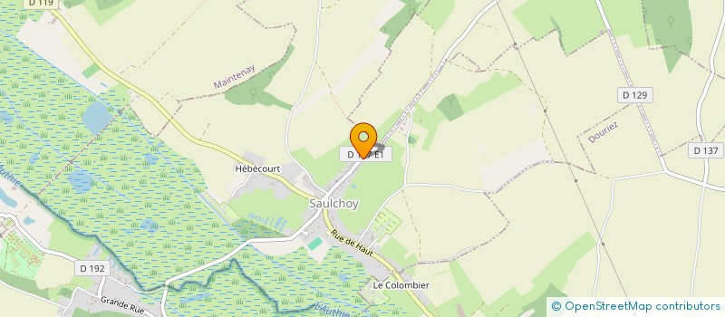 localisation de l'entreprise MONSIEUR FRANCK FRICOURT  SAULCHOY