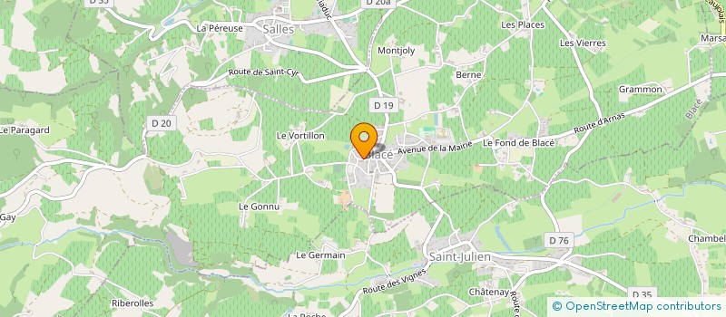 localisation de l'entreprise MONSIEUR FRANCK FROMENT  BLACE