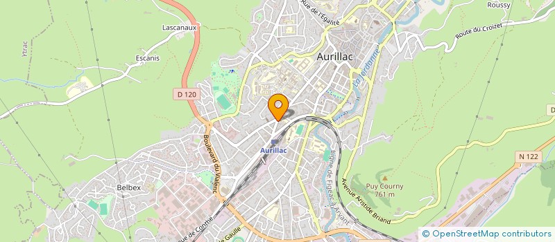 localisation de l'entreprise MONSIEUR FRANCK FROMY à AURILLAC