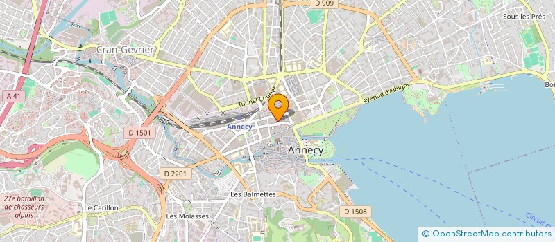 localisation de l'entreprise MONSIEUR FRANCK FUZEAU à ANNECY