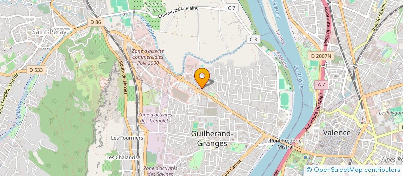 localisation de l'entreprise MONSIEUR FRANCK GAINSBOURG BAMBA  GUILHERAND-GRANGES