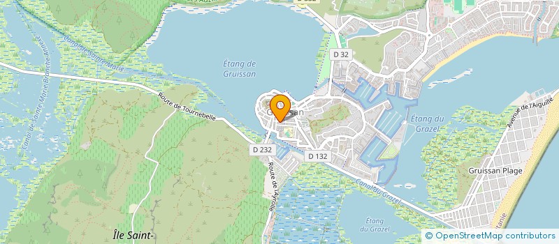 localisation de l'entreprise MONSIEUR FRANCK GALERNE  GRUISSAN