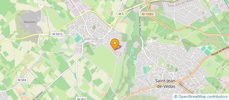 localisation de l'entreprise MONSIEUR FRANCK GALINIER  LAVERUNE