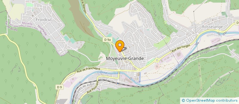 localisation de l'entreprise MONSIEUR FRANCK GALLAND  MOYEUVRE-GRANDE