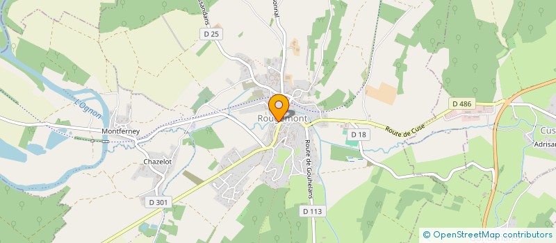localisation de l'entreprise MONSIEUR FRANCK GAMET  ROUGEMONT