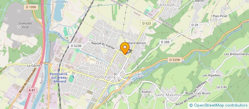 localisation de l'entreprise MONSIEUR FRANCK GANDOLA  PONTCHARRA