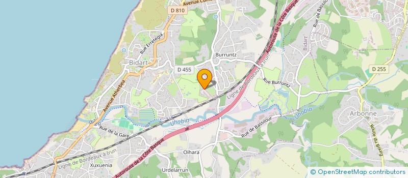 localisation de l'entreprise MONSIEUR FRANCK GARAT  BIDART