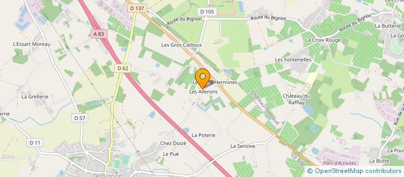 localisation de l'entreprise MONSIEUR FRANCK GARNIER à LE BIGNON
