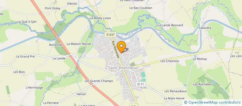 localisation de l'entreprise MONSIEUR FRANCK GARNIER à SAINT-DOMINEUC