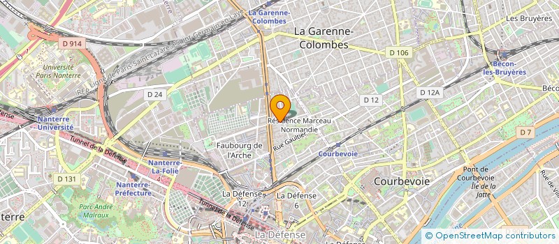 localisation de l'entreprise MONSIEUR FRANCK GARNIER à COURBEVOIE