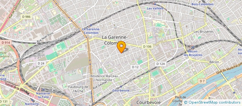 localisation de l'entreprise MONSIEUR FRANCK GASPARINI  LA GARENNE-COLOMBES