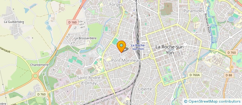 localisation de l'entreprise MONSIEUR FRANCK GAUDIN à LA ROCHE-SUR-YON