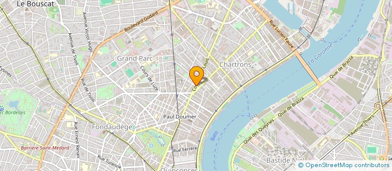 localisation de l'entreprise MONSIEUR FRANCK GAUDIN à BORDEAUX