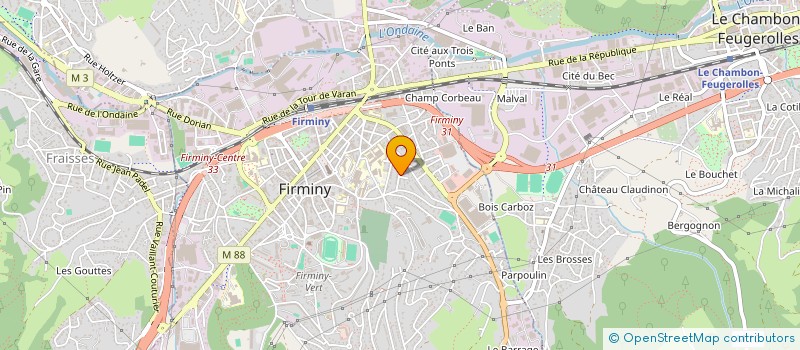localisation de l'entreprise MONSIEUR FRANCK GAUDON à FIRMINY