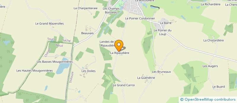 localisation de l'entreprise MONSIEUR FRANCK GAUDRON  THILOUZE