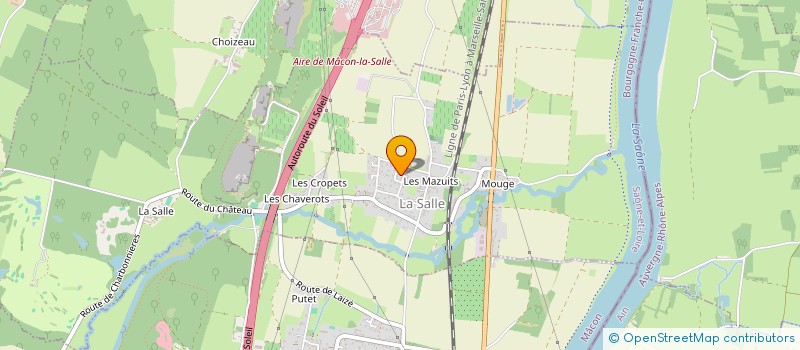 localisation de l'entreprise MONSIEUR FRANCK GAUTHEY  LA SALLE