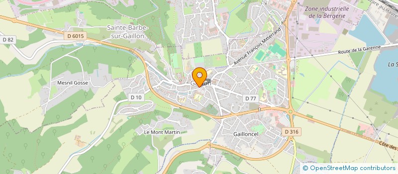 localisation de l'entreprise MONSIEUR FRANCK GAUTHIER  GAILLON