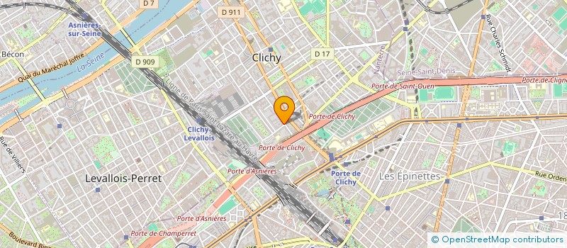 localisation de l'entreprise MONSIEUR FRANCK GAUTIER à CLICHY