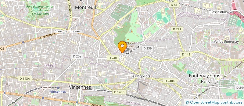 localisation de l'entreprise MONSIEUR FRANCK GAUTIER à FONTENAY-SOUS-BOIS