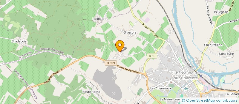 localisation de l'entreprise MONSIEUR FRANCK GAUVIN à CHATEAUNEUF-SUR-CHARENTE