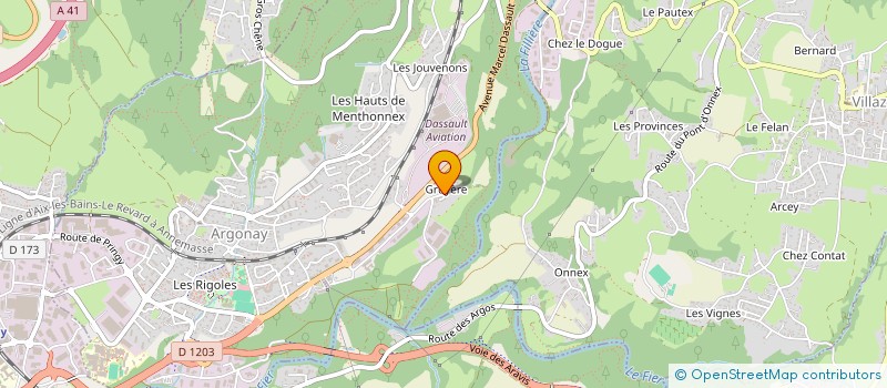 localisation de l'entreprise MONSIEUR FRANCK GAVI  ARGONAY