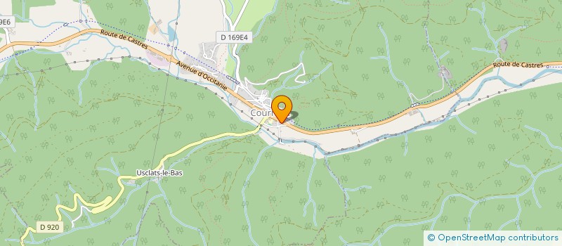 localisation de l'entreprise MONSIEUR FRANCK GAYRAUD  COURNIOU