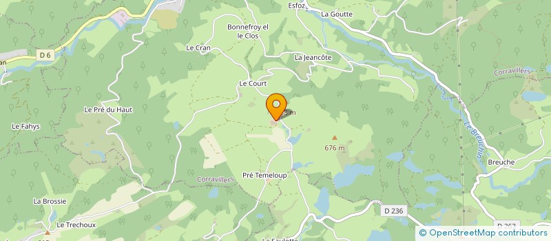 localisation de l'entreprise MONSIEUR FRANCK GEHANT  CORRAVILLERS