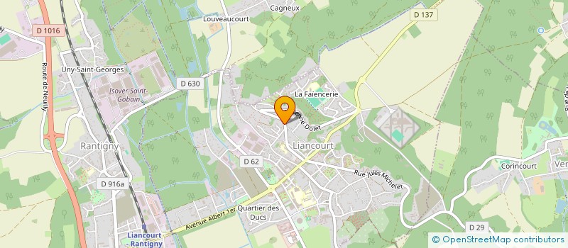 localisation de l'entreprise MONSIEUR FRANCK GELIG à LIANCOURT