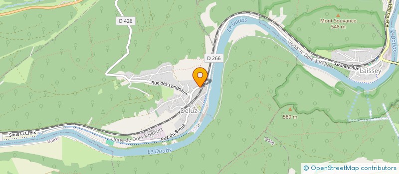 localisation de l'entreprise MONSIEUR FRANCK GENEVRE  DELUZ