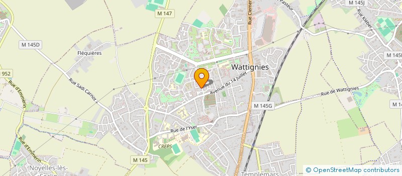 localisation de l'entreprise MONSIEUR FRANCK GEORGES LEFEVRE  WATTIGNIES