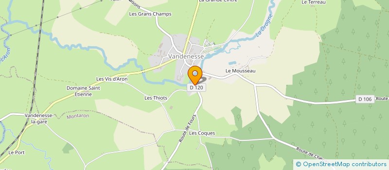 localisation de l'entreprise MONSIEUR FRANCK GERAUD à VANDENESSE