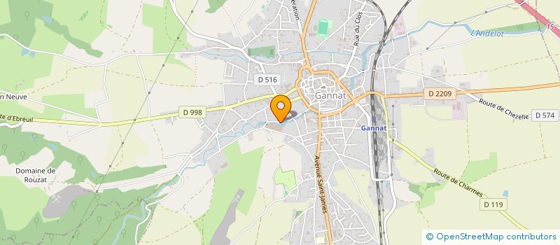 localisation de l'entreprise MONSIEUR FRANCK GERBAUD  GANNAT