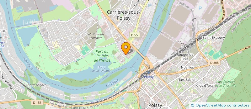 localisation de l'entreprise MONSIEUR FRANCK GESTIN  CARRIERES-SOUS-POISSY