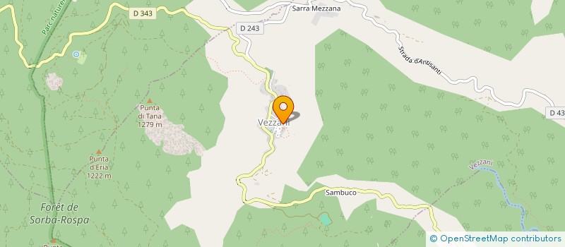 localisation de l'entreprise MONSIEUR FRANCK GIACOBBI à VEZZANI