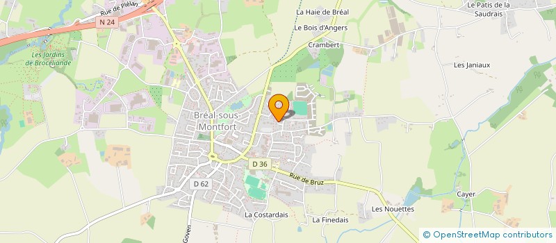 localisation de l'entreprise MONSIEUR FRANCK GICQUEL  BREAL-SOUS-MONTFORT