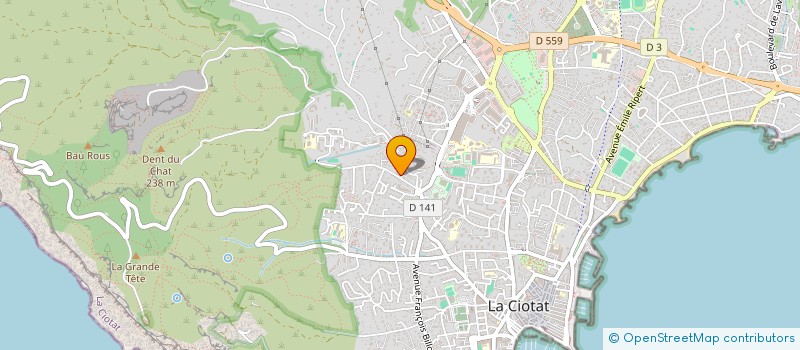 localisation de l'entreprise MONSIEUR FRANCK GILIBERT à LA CIOTAT