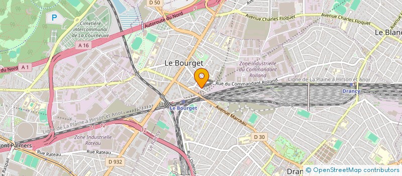 localisation de l'entreprise MONSIEUR FRANCK GILLES  LE BOURGET