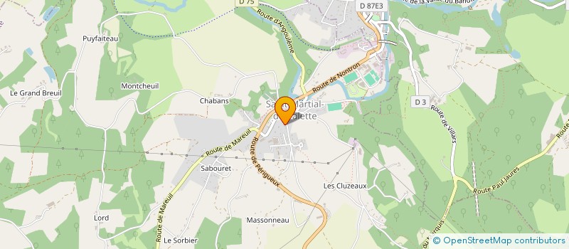 localisation de l'entreprise MONSIEUR FRANCK GIRARD à JAVERLHAC-LA-CHAPELLE-ST-ROBERT