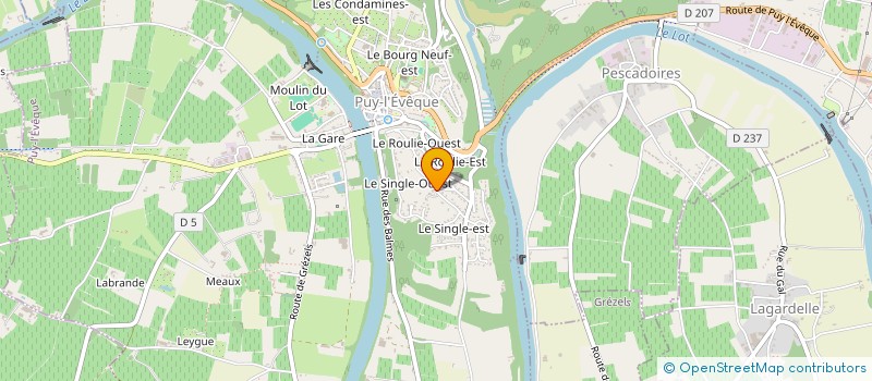 localisation de l'entreprise MONSIEUR FRANCK GIRAUDON  PUY-L'EVEQUE