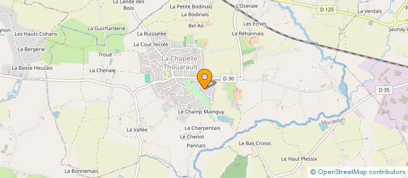 localisation de l'entreprise MONSIEUR FRANCK GIULIANO  LA CHAPELLE-THOUARAULT