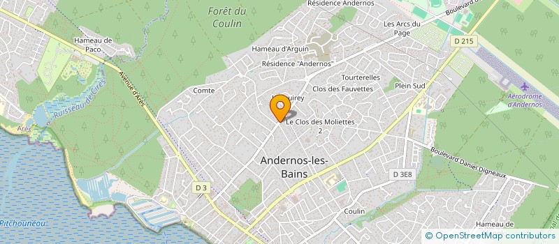 localisation de l'entreprise MONSIEUR FRANCK GIULIARDI  ANDERNOS-LES-BAINS