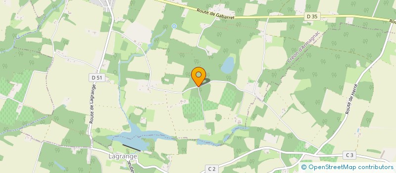 localisation de l'entreprise MONSIEUR FRANCK GODART  CREON-D'ARMAGNAC